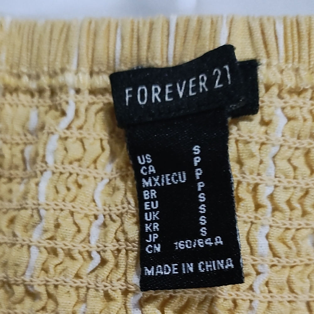 Forever 21 Yellow‎ Buttoned Sundress Mini - Picture 7 of 8